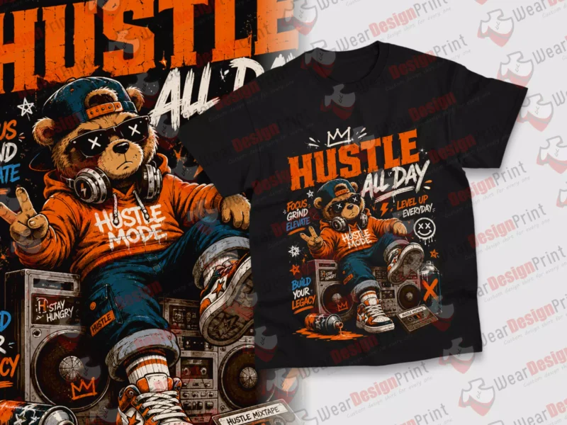 Hustle 9 Design PNG Ready — view 9