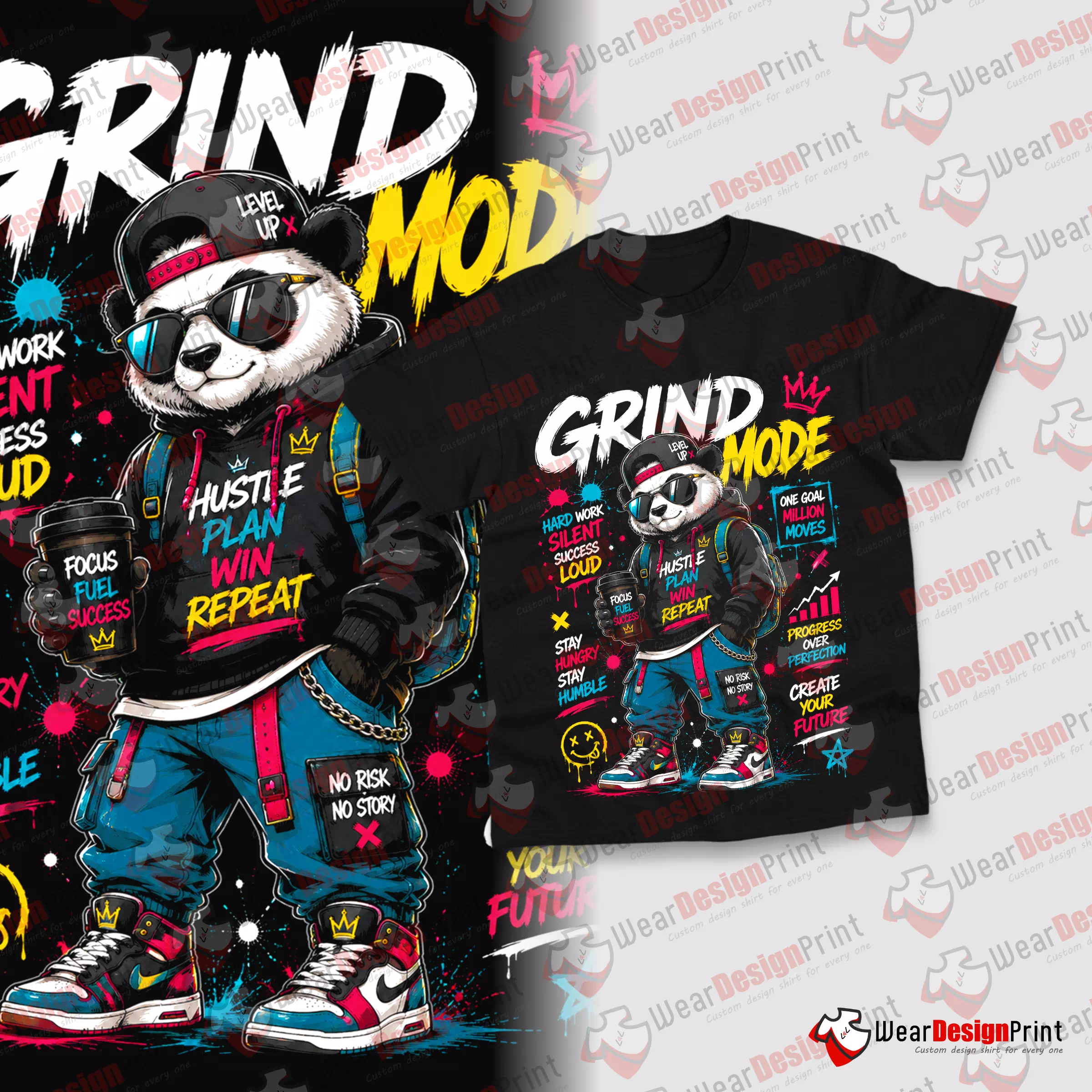 Hustle 9 Design PNG Ready — view 4