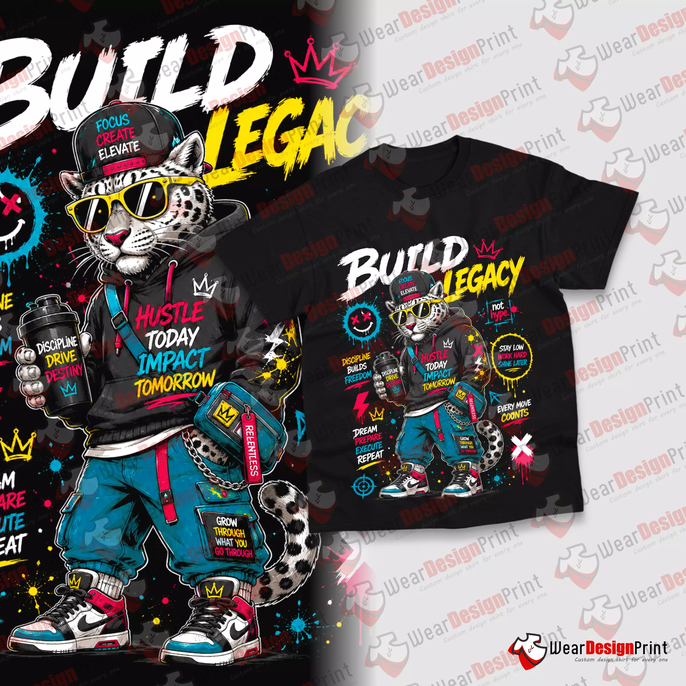 Hustle 9 Design PNG Ready — view 5