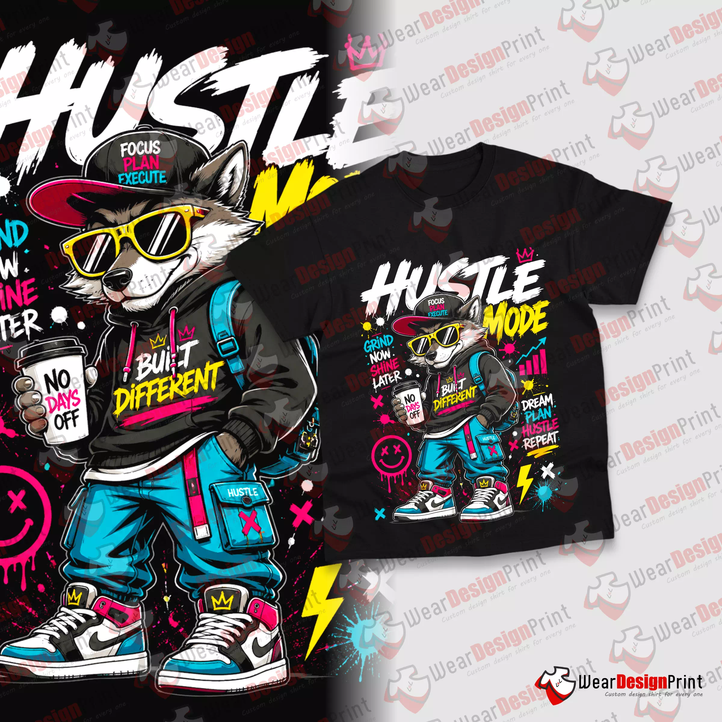 Hustle 9 Design PNG Ready — view 7