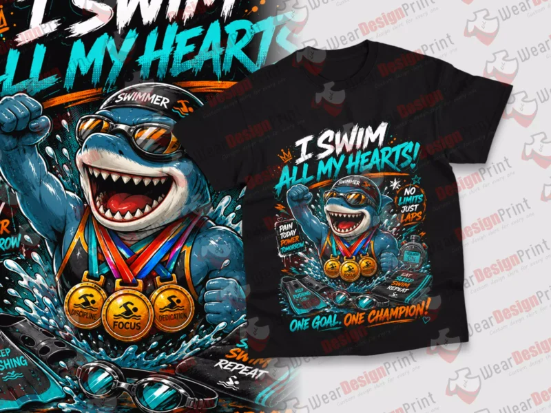 Swimmers Animals 14 Designs PNG Ready — view 6