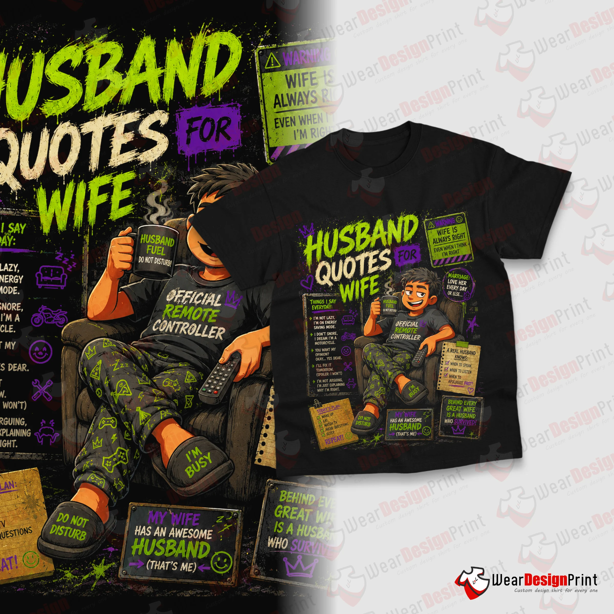 Husband Bundle Quotes 14 Designs PNG Ready — view 4