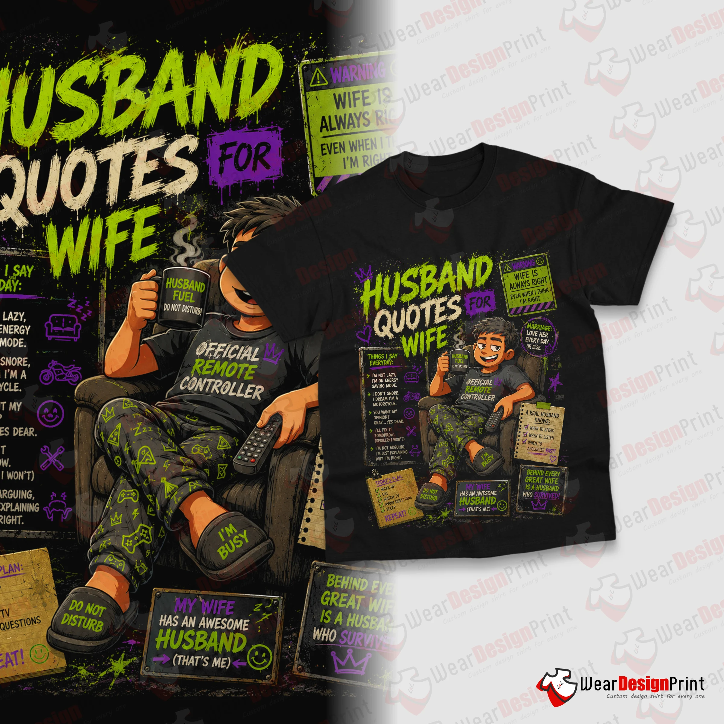 Husband Bundle Quotes 14 Designs PNG Ready — view 5