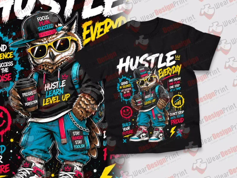 Hustle 9 Design PNG Ready — view 3