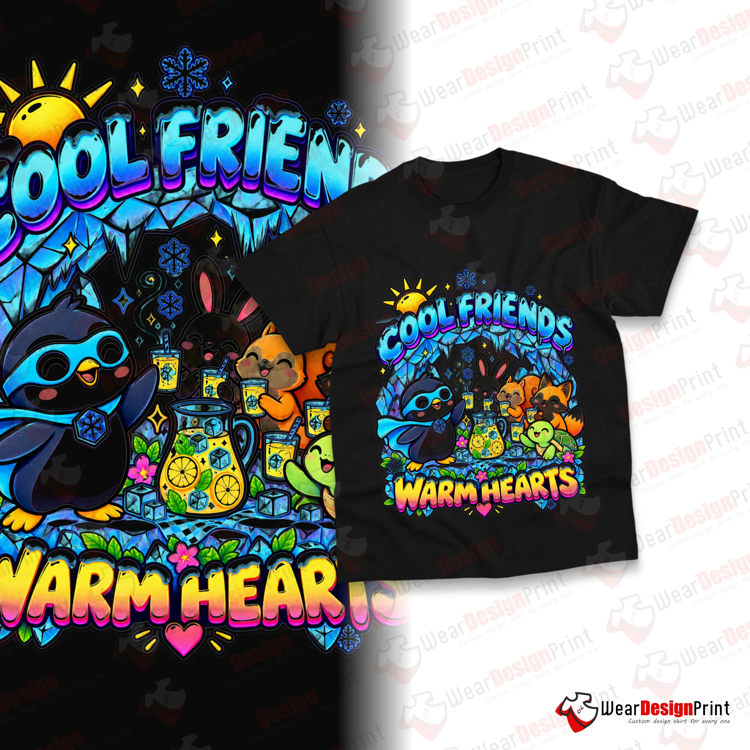 Cool Friends 6pcs PNG — view 6
