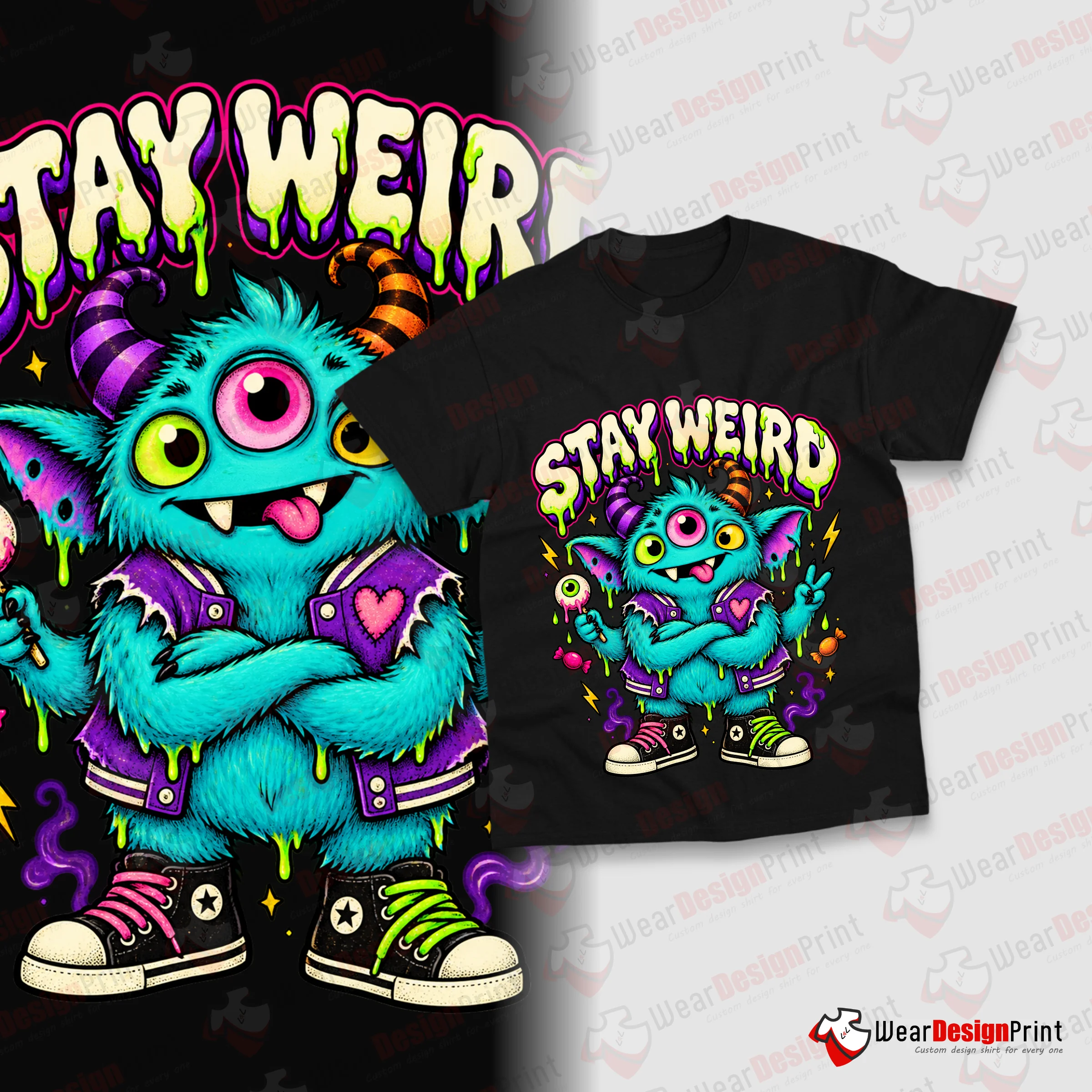 Cute Monsters 13pcs PNG — view 9