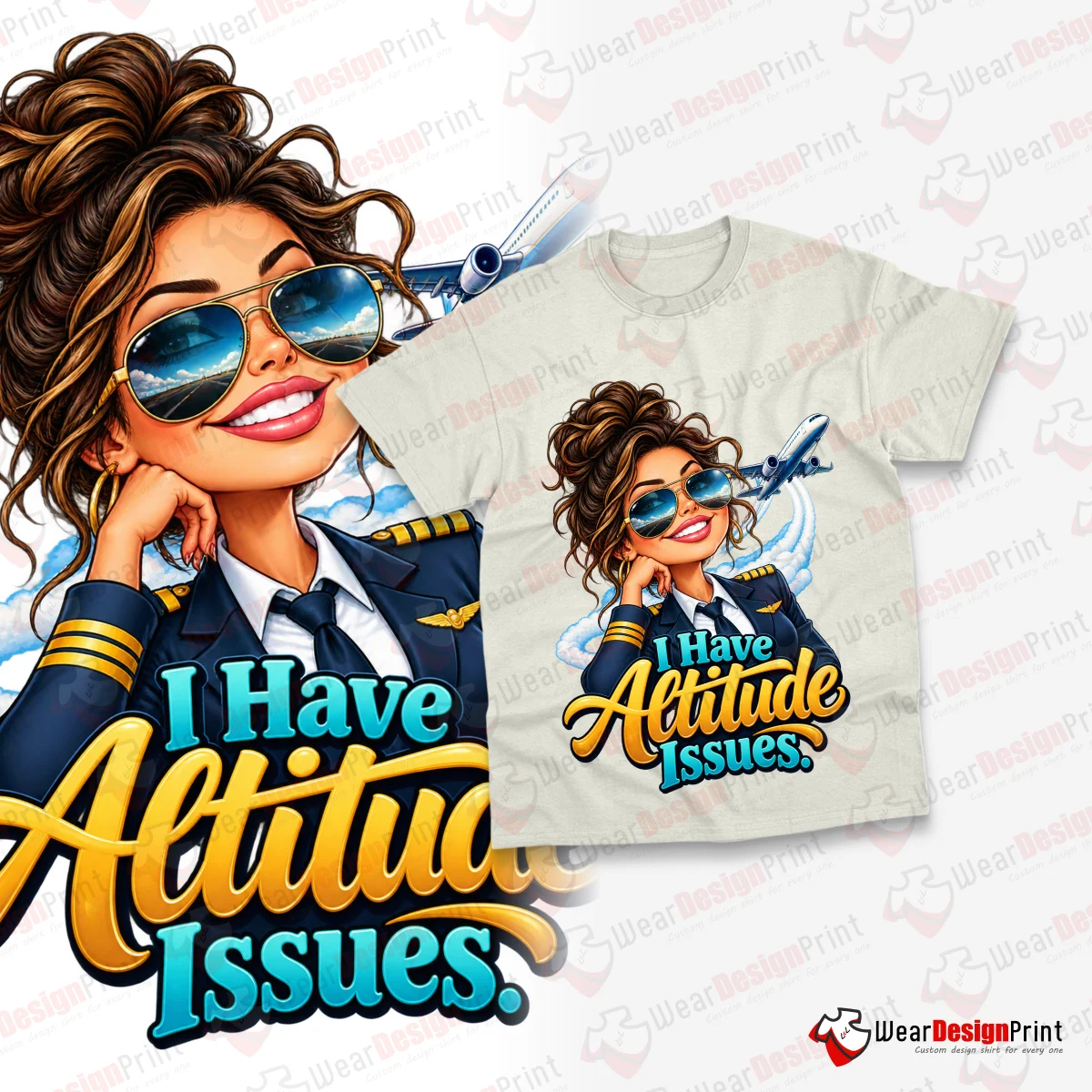 Women Pilot 10PC PNG Bundle — view 3