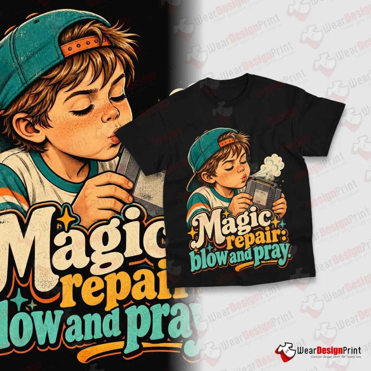 Retro Gaming Shirt Designs 17PCS PNG Bundle — view 1