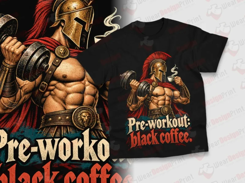 Warrior Gym Shirt Designs 15PCS PNG Bundle — view 2