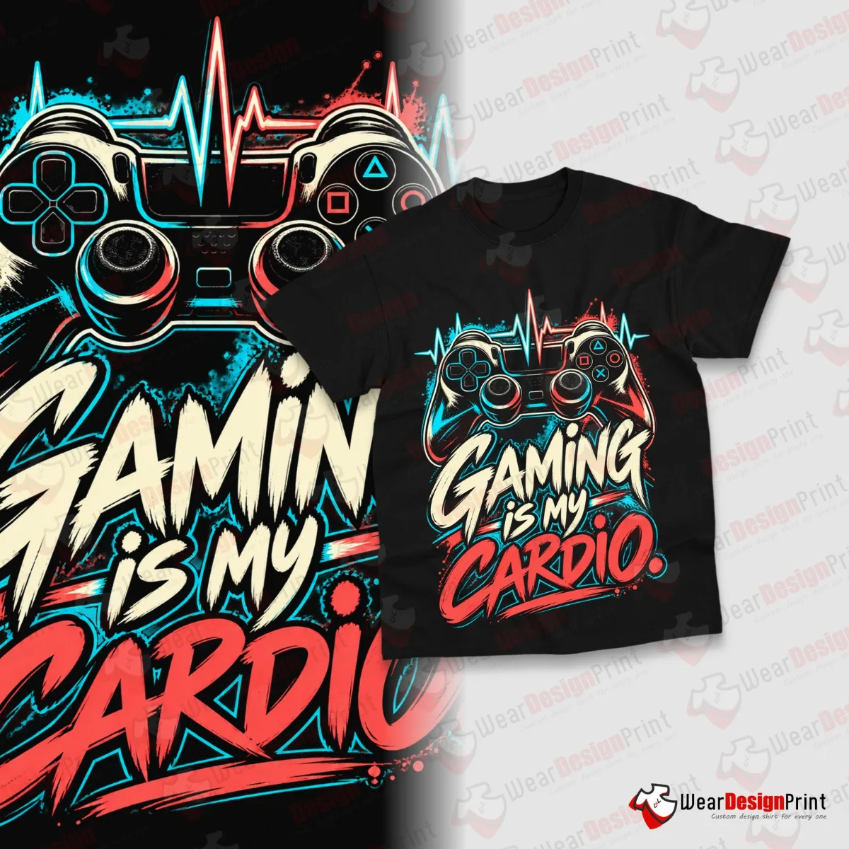 Funny Gamer Shirt Designs 20PCS PNG Bundle — view 1