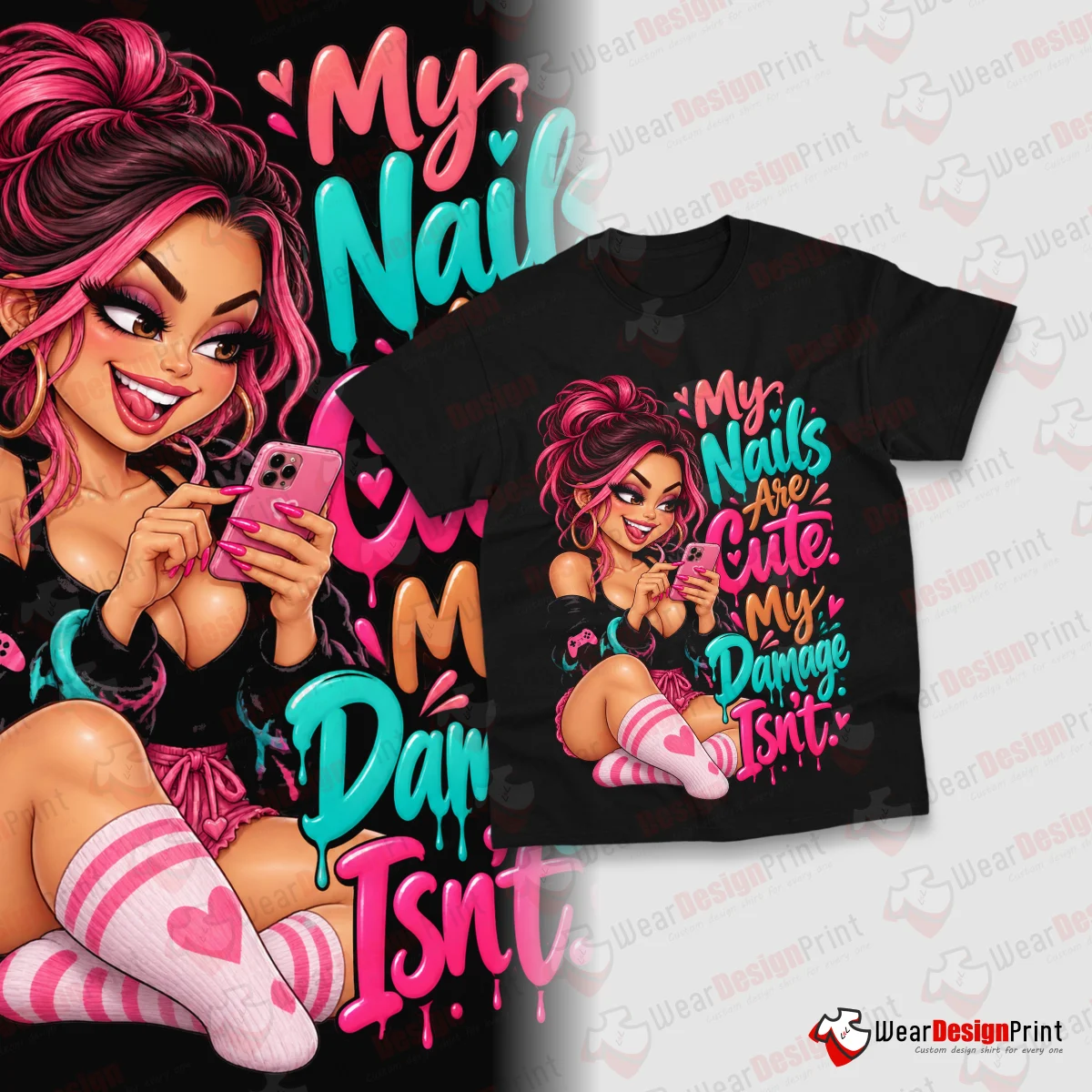 Gamer Girls 10PC PNG Bundle — view 1
