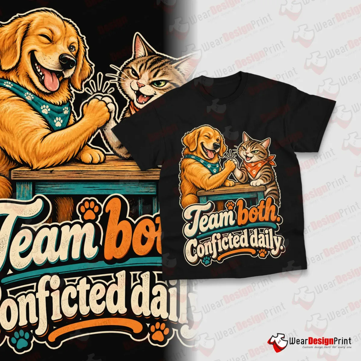 Dogs And Cats Shirt Designs 10PCS PNG Bundle — view 1