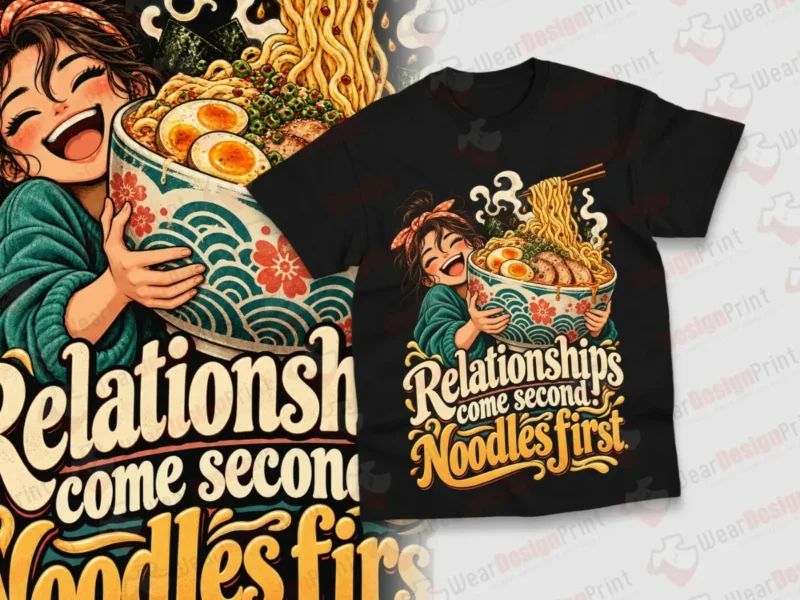 Noodle Lovers Shirt Designs 15PCS PNG Bundle — view 1