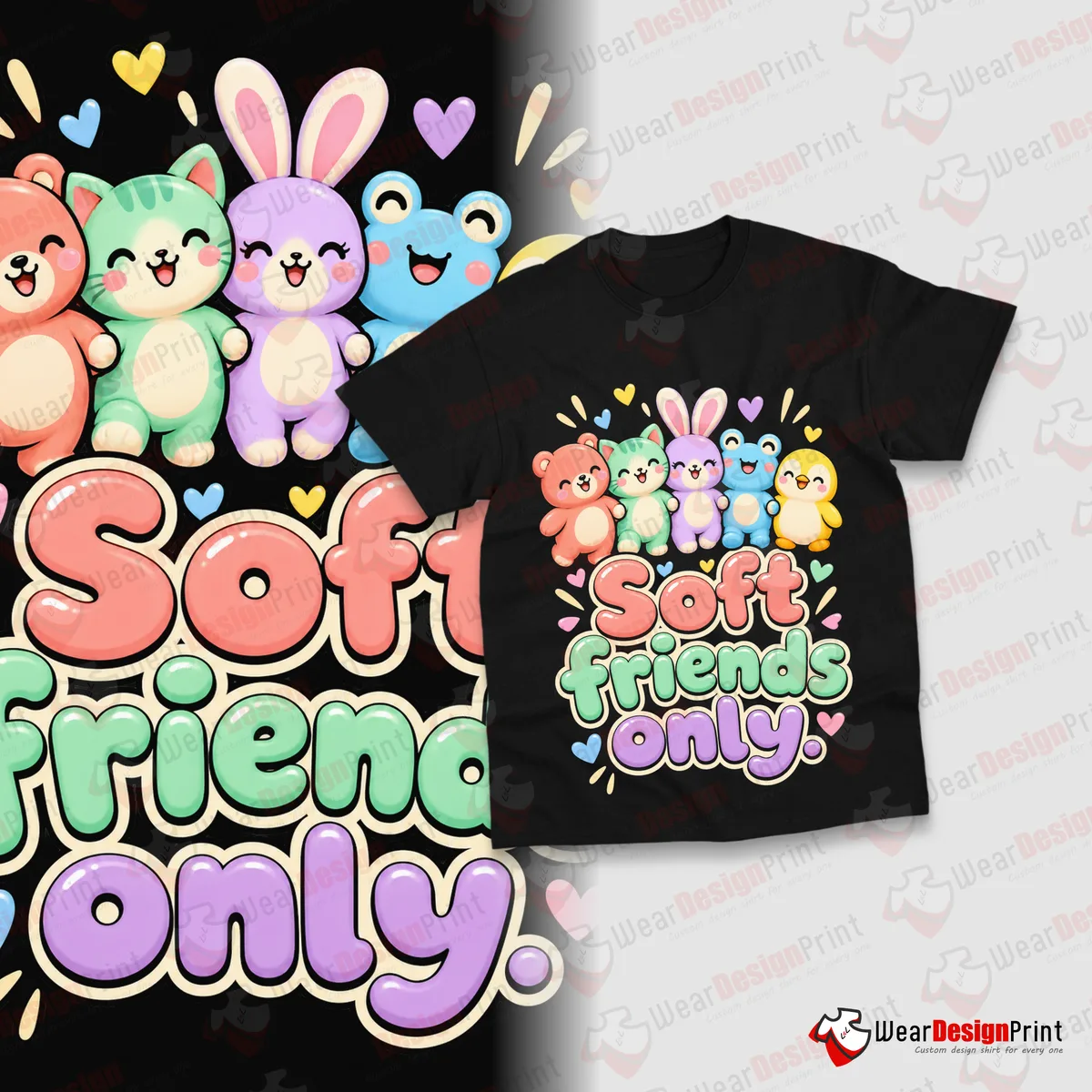 Squishy Friends Shirt Designs 15PCS PNG Bundle — view 2