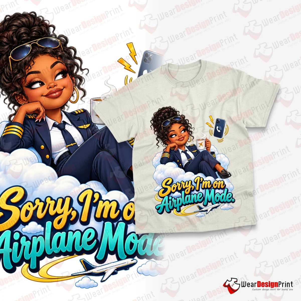 Women Pilot 10PC PNG Bundle — view 6