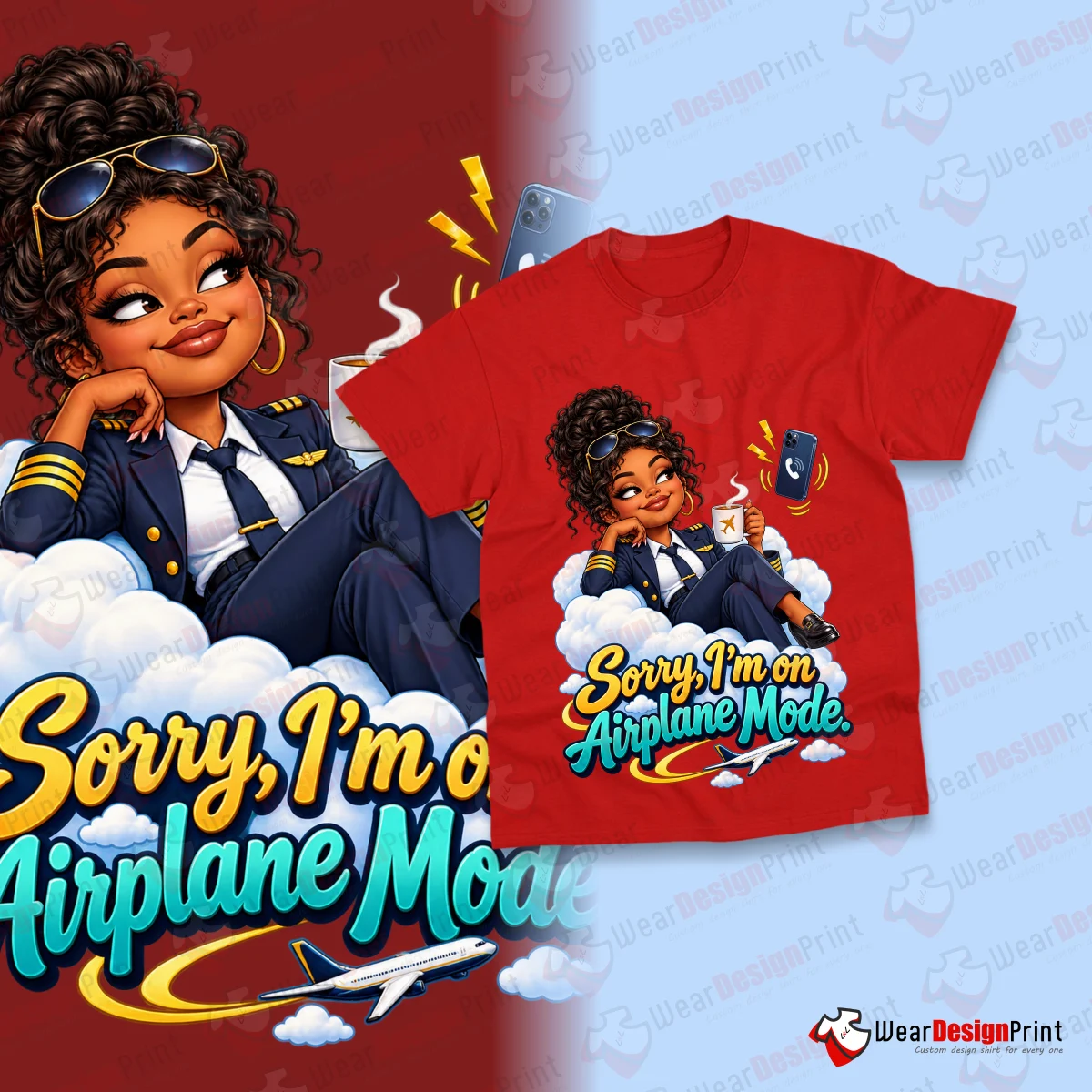 Women Pilot 10PC PNG Bundle — view 7