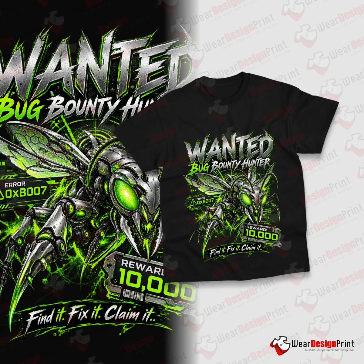 Developer Bugs Shirt Designs 10PCS PNG Bundle — view 1