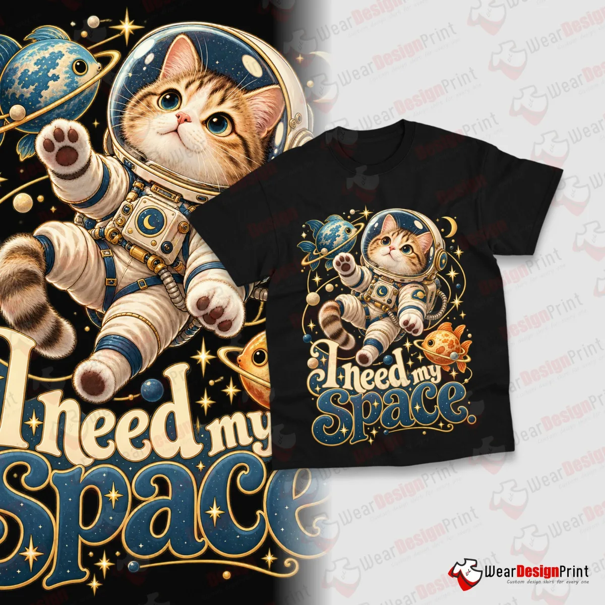 Funny Cat Shirt Designs 20PCS PNG Bundle — view 3