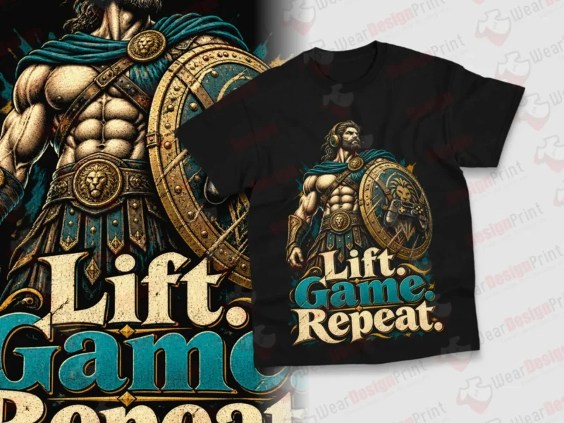 Warrior Gym Shirt Designs 15PCS PNG Bundle — view 3