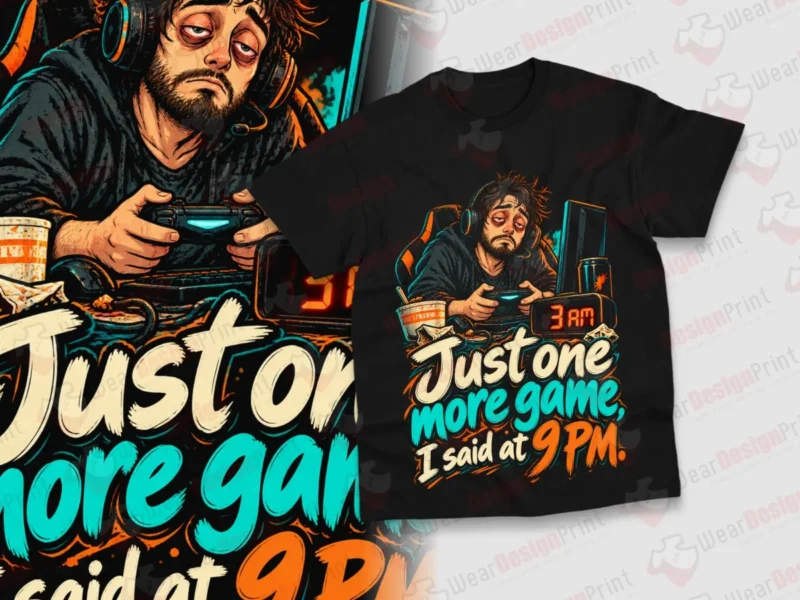 Funny Gamer Shirt Designs 20PCS PNG Bundle — view 3