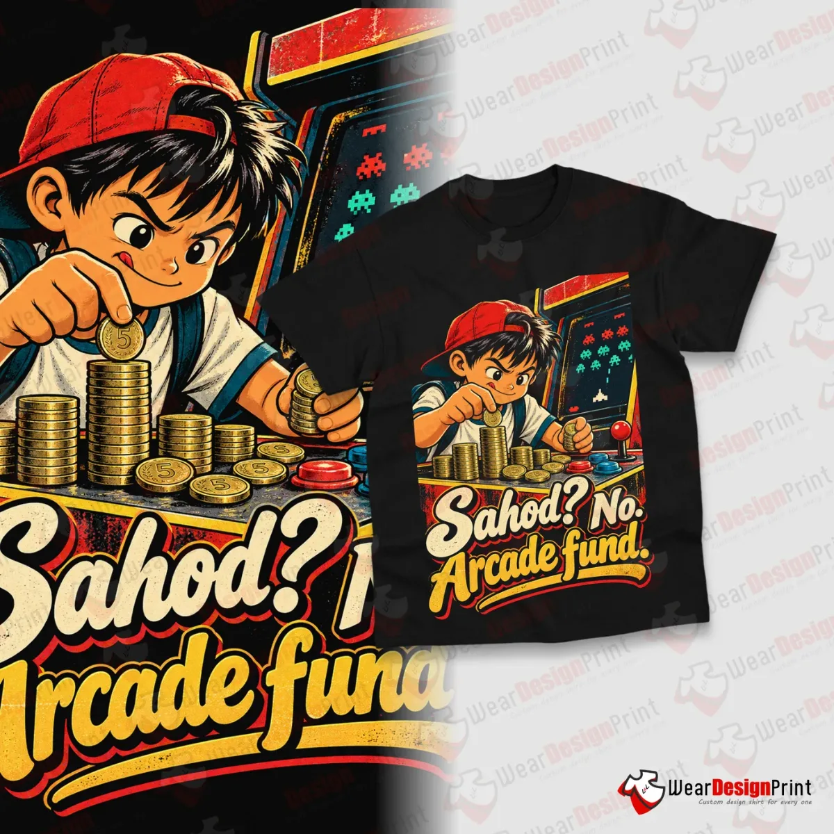 Retro Gaming Shirt Designs 17PCS PNG Bundle — view 3