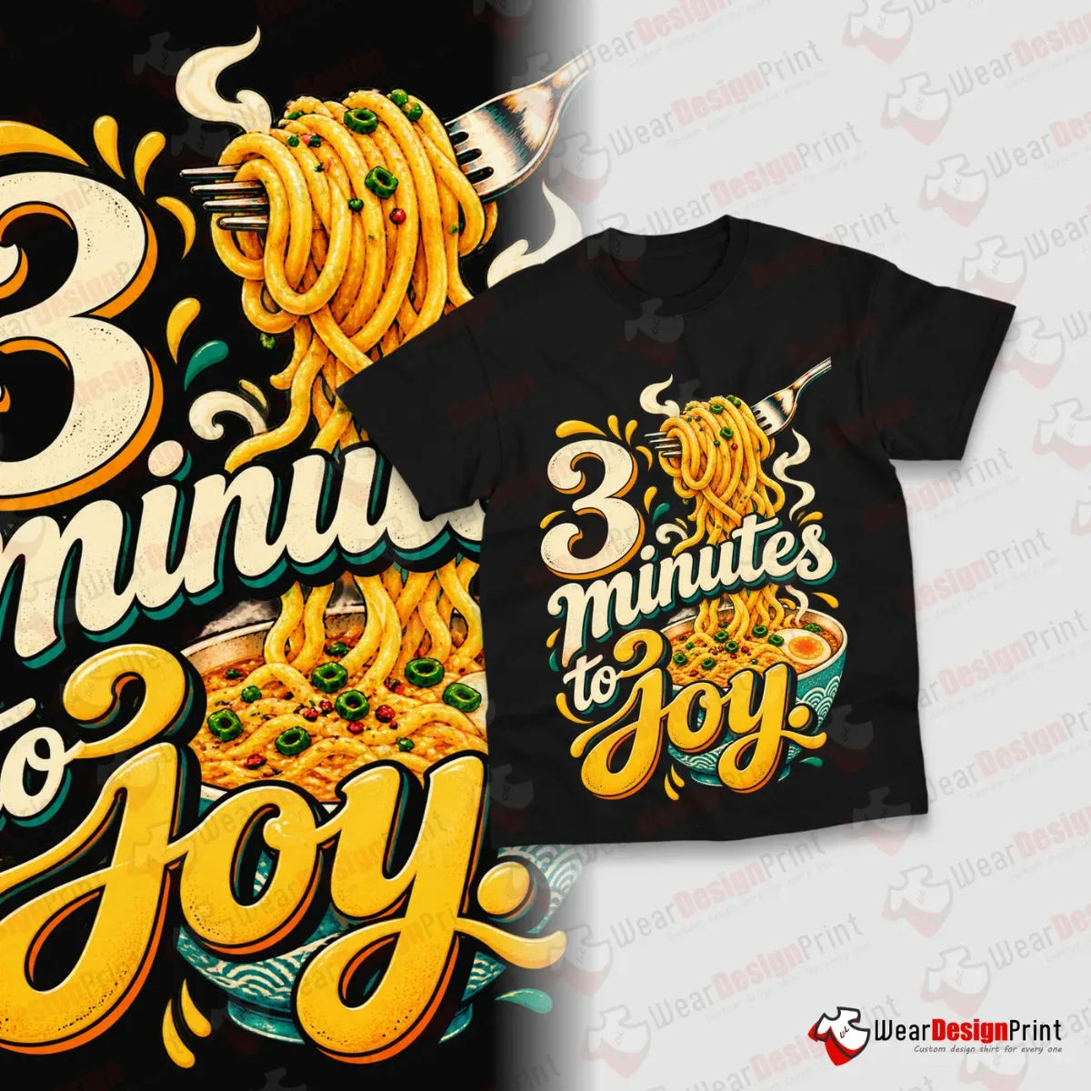 Noodle Lovers Shirt Designs 15PCS PNG Bundle — view 4