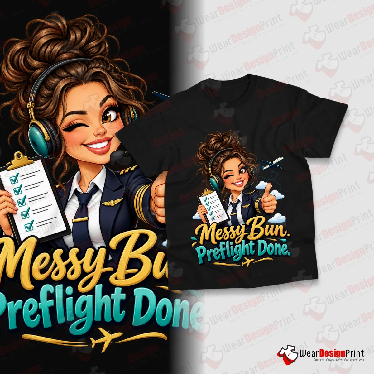 Women Pilot 10PC PNG Bundle — view 9