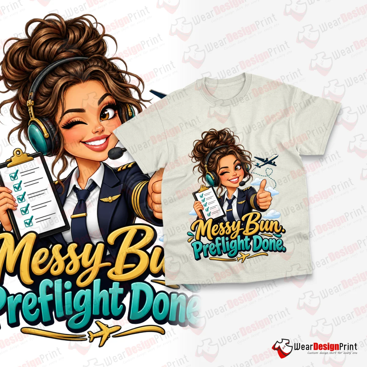 Women Pilot 10PC PNG Bundle — view 10