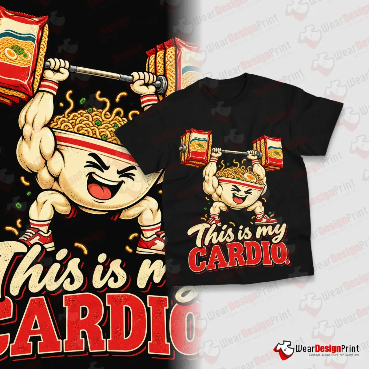 Noodle Lovers Shirt Designs 15PCS PNG Bundle — view 5