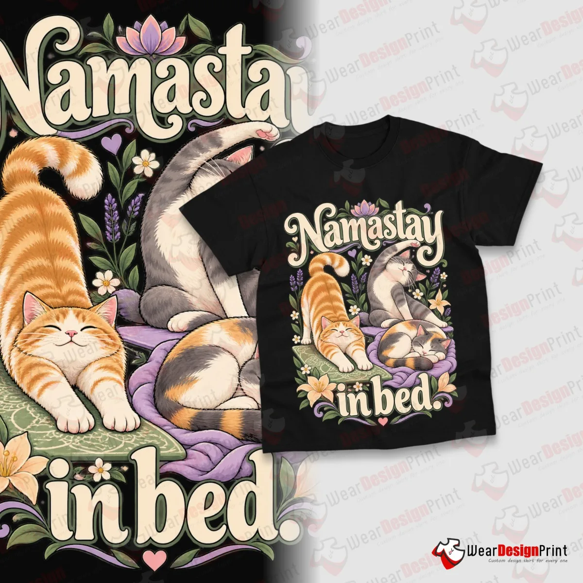 Funny Cat Shirt Designs 20PCS PNG Bundle — view 5
