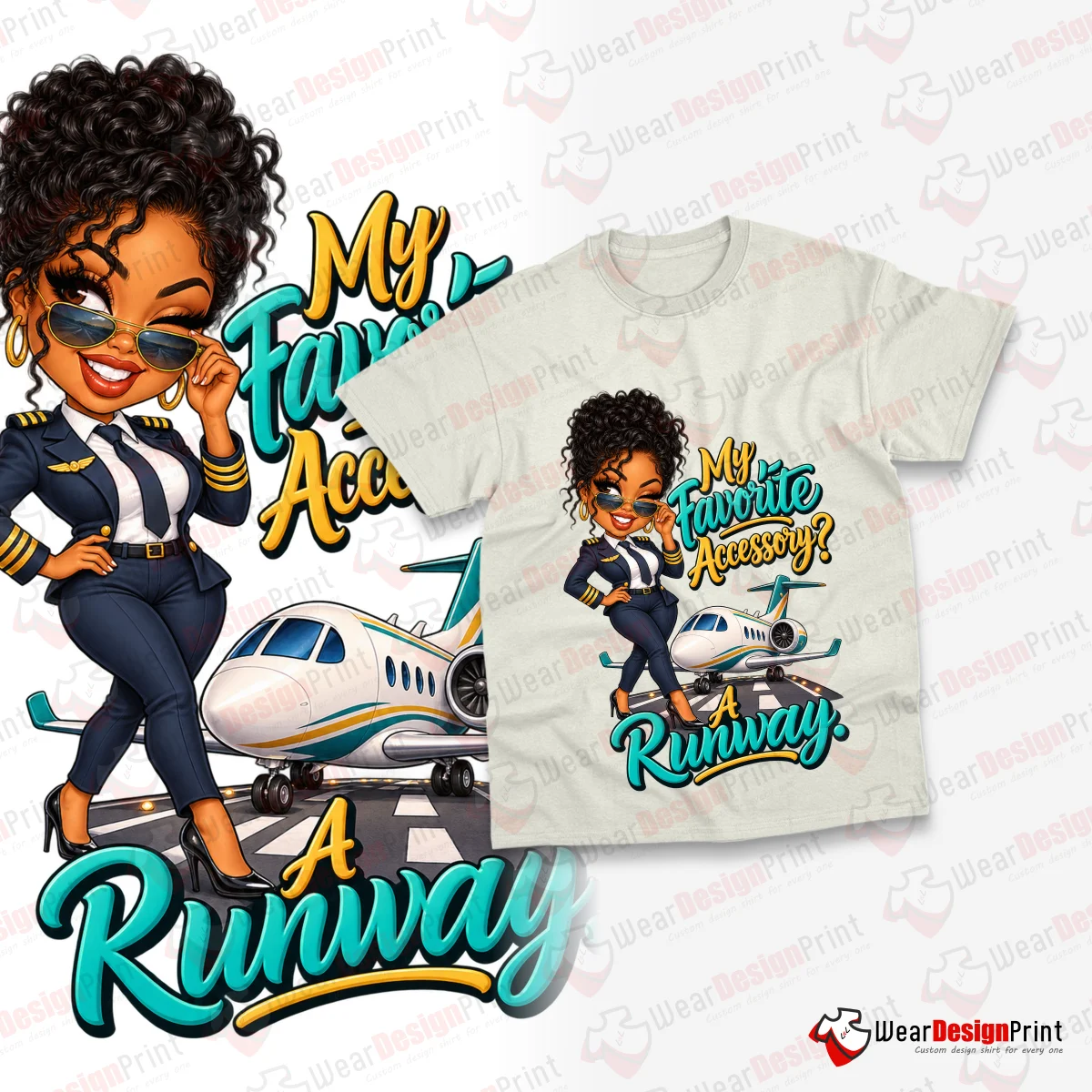 Women Pilot 10PC PNG Bundle — view 14