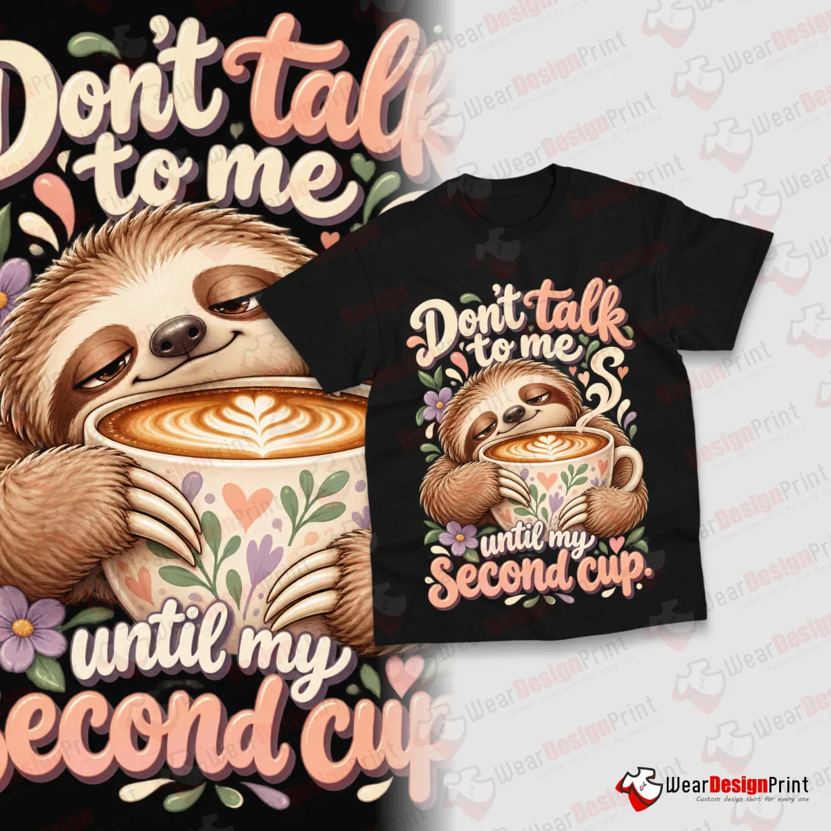 Coffee Lover Shirt Designs 5PCS PNG Bundle — view 4