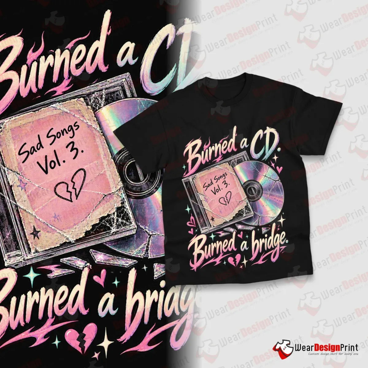 Retro Heartbreak Shirt Designs 15PCS PNG Bundle — view 5
