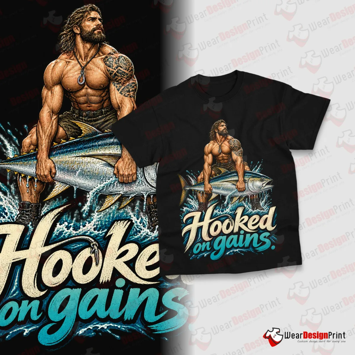 Warrior Gym Shirt Designs 15PCS PNG Bundle — view 6
