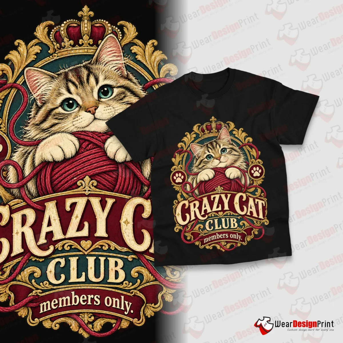 Funny Cat Shirt Designs 20PCS PNG Bundle — view 6