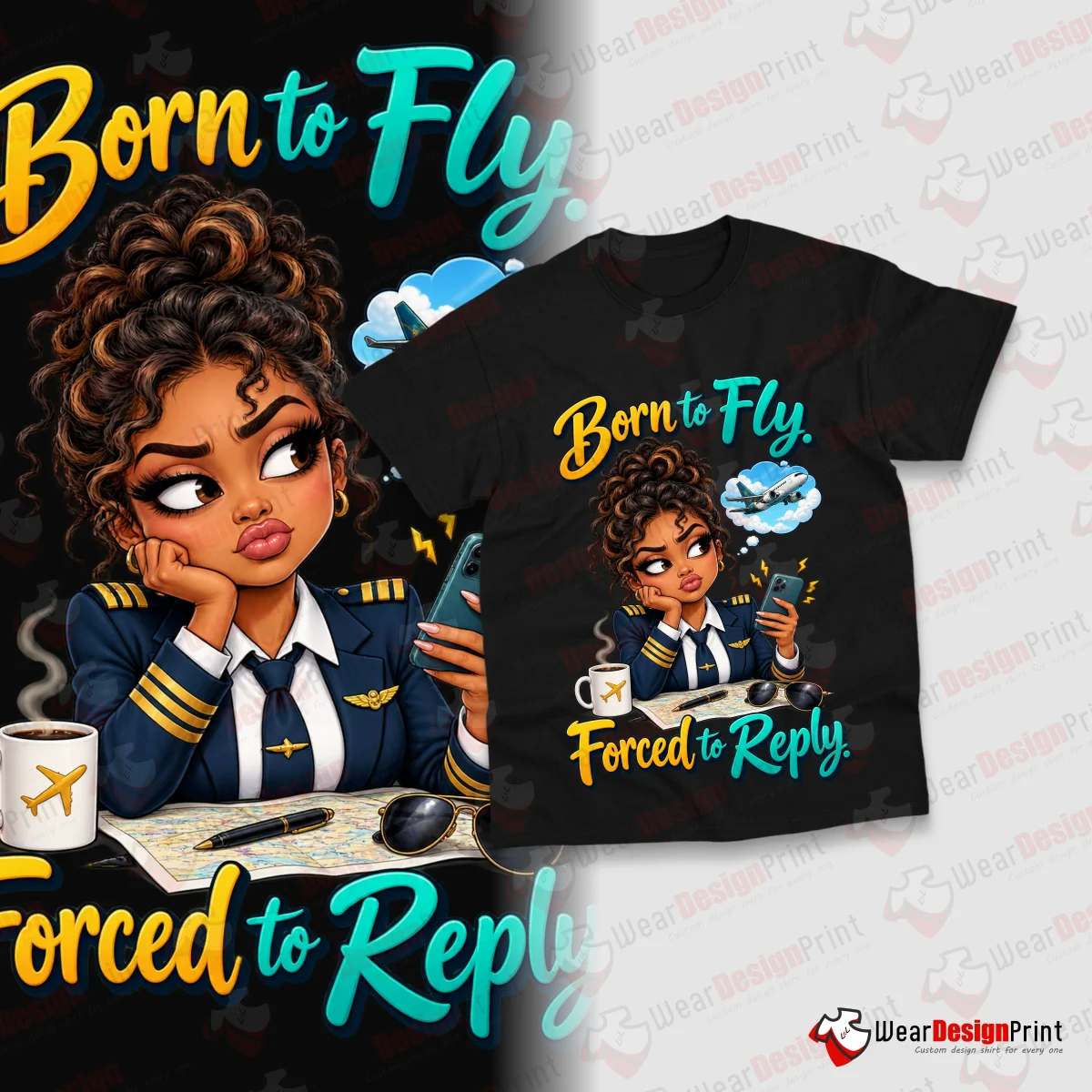 Women Pilot 10PC PNG Bundle — view 21