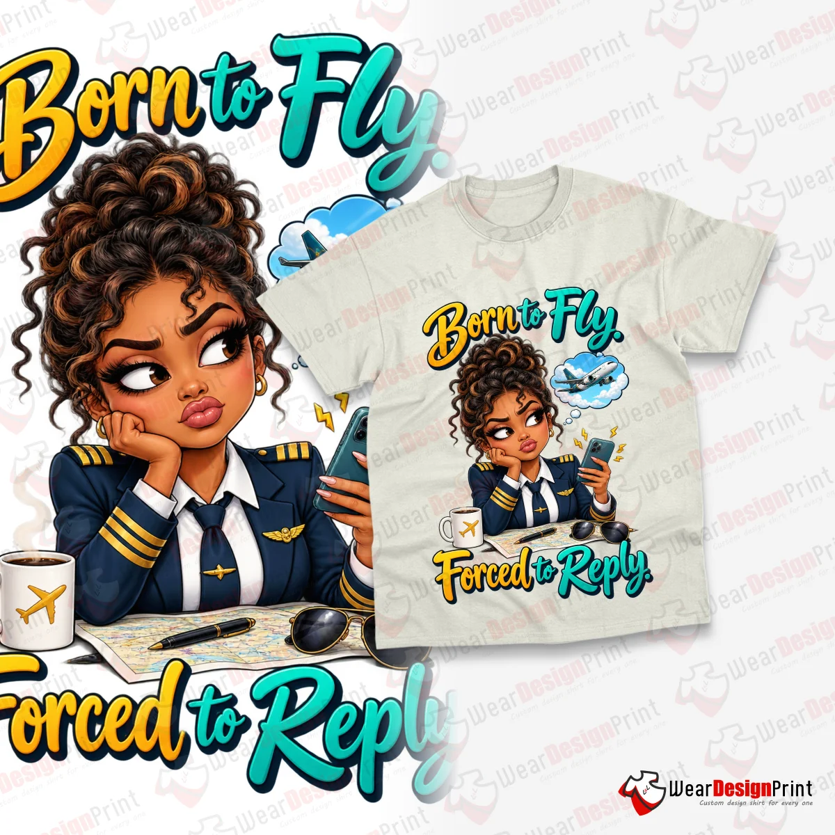 Women Pilot 10PC PNG Bundle — view 22