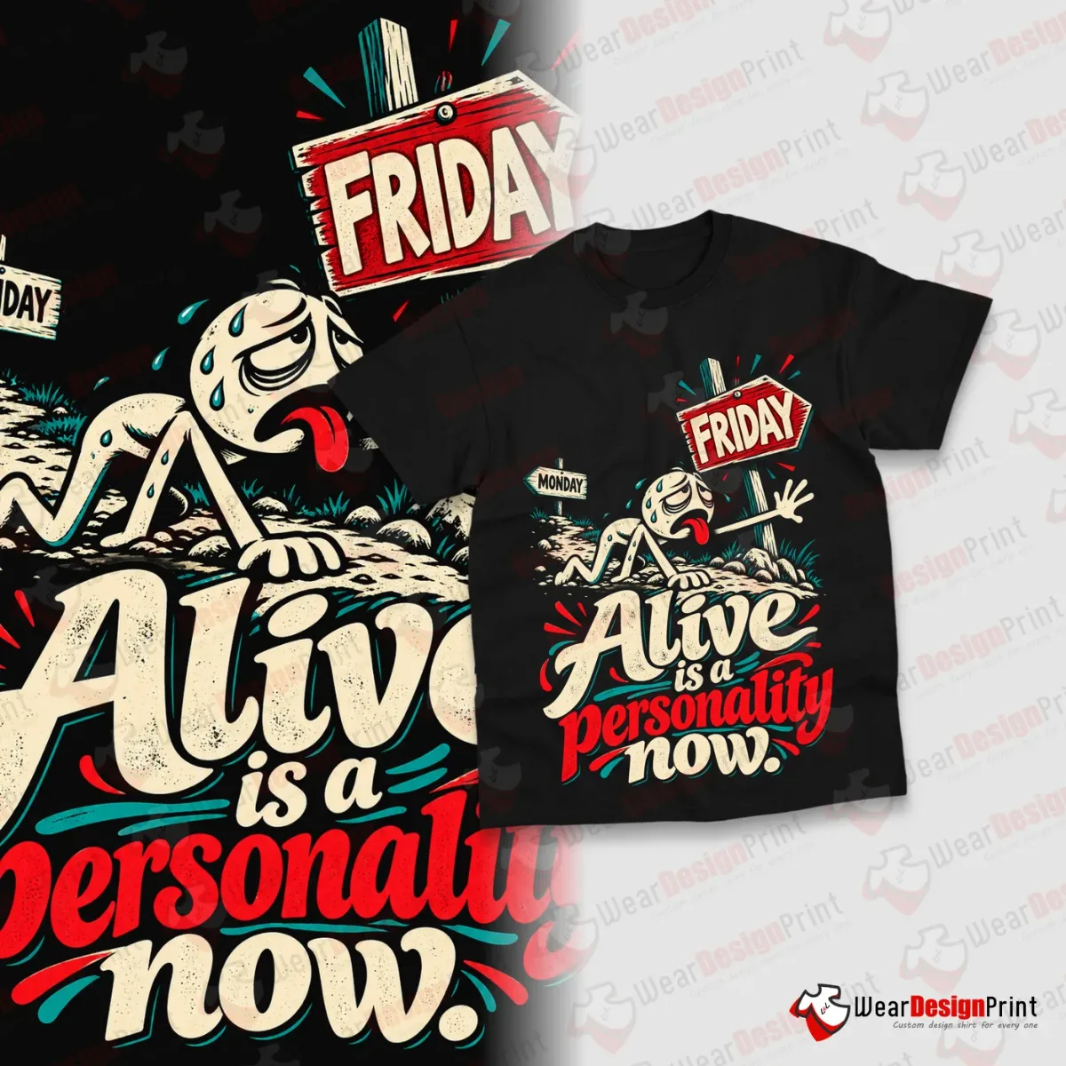 Adulting Humor Shirt Designs 15PCS PNG Bundle — view 6