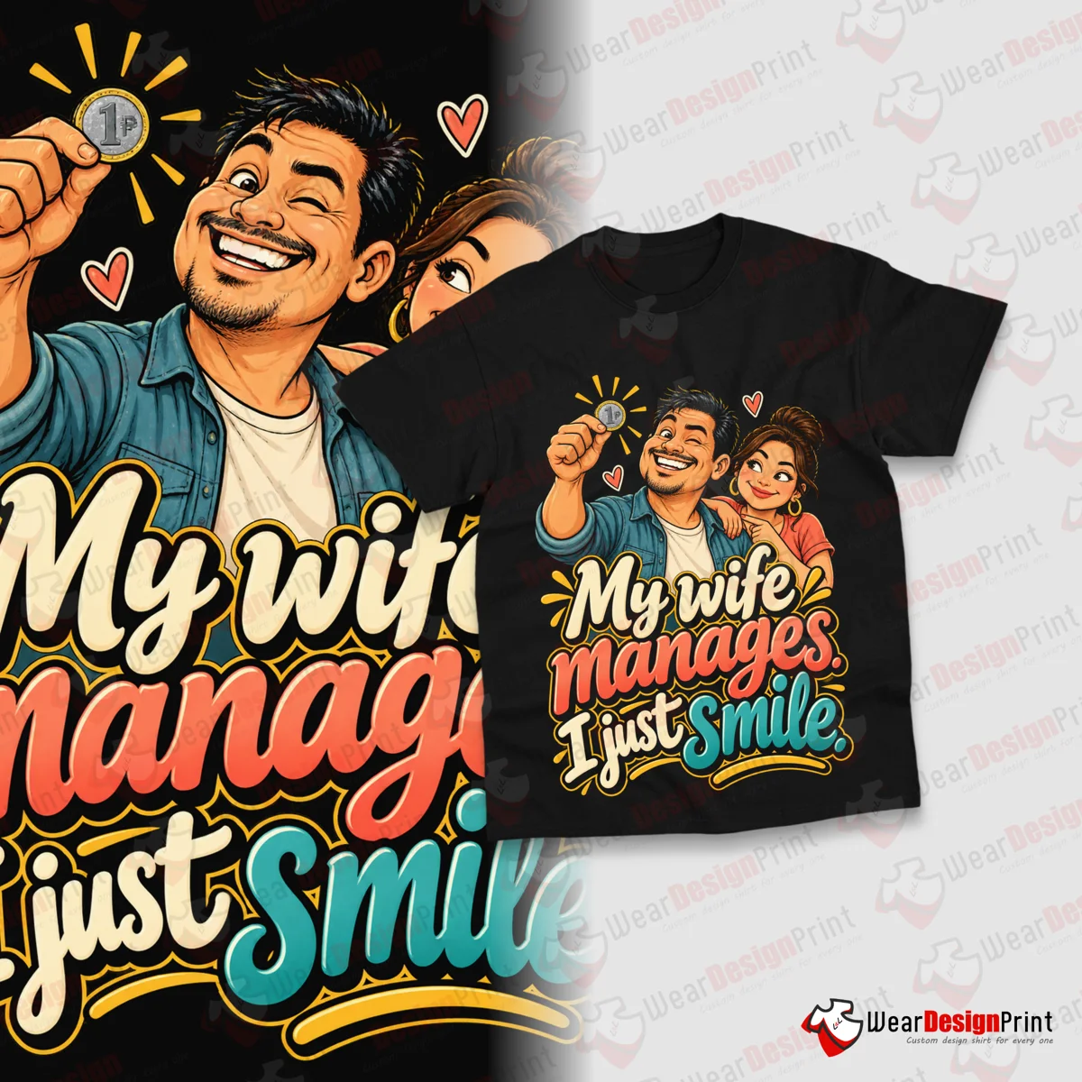 Marriage Humor Shirt Designs 12PCS PNG Bundle — view 8