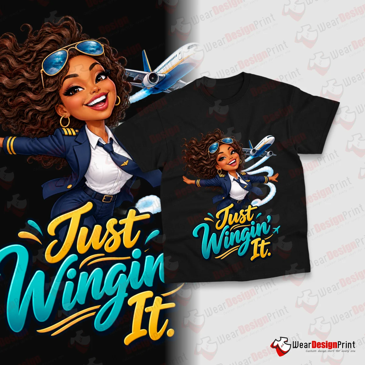 Women Pilot 10PC PNG Bundle — view 25