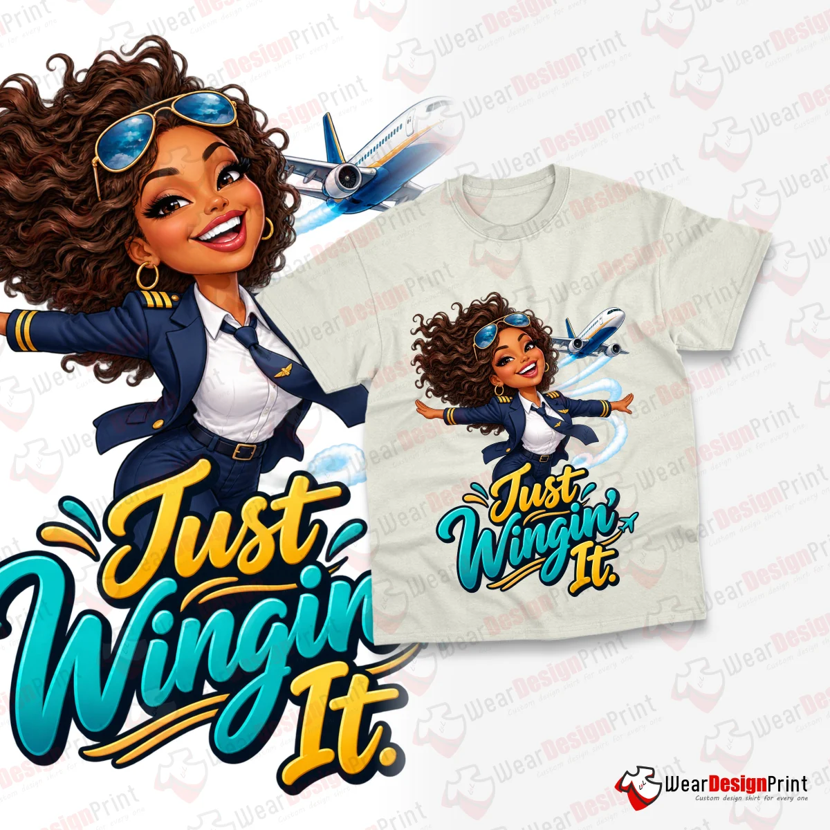 Women Pilot 10PC PNG Bundle — view 26