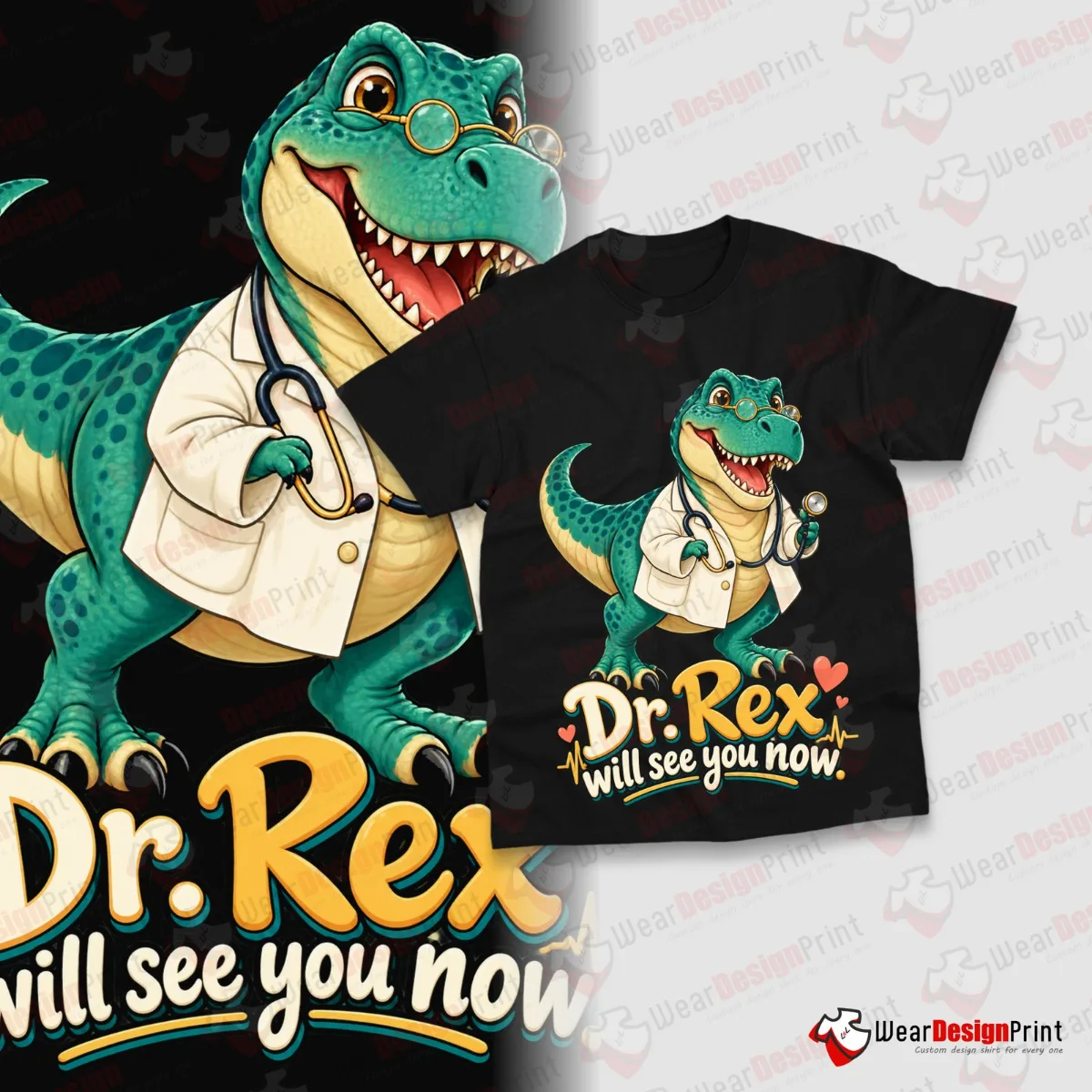 Dinosaur Jobs Shirt Designs 10PCS PNG Bundle — view 8