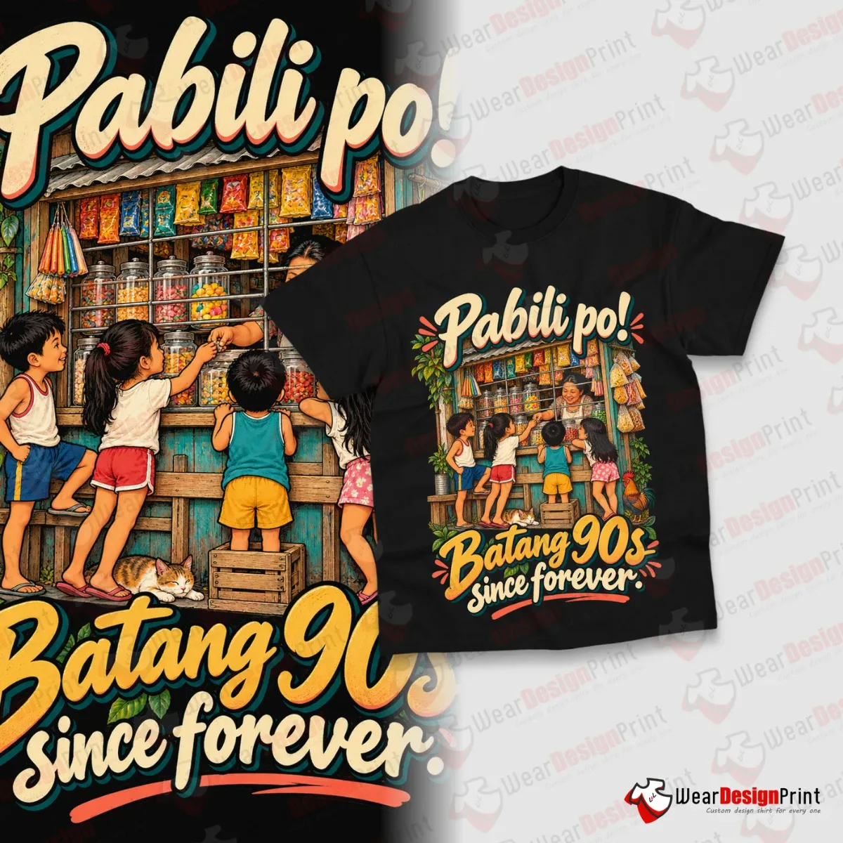 Batang 90s Shirt Designs 17PCS PNG Bundle — view 8