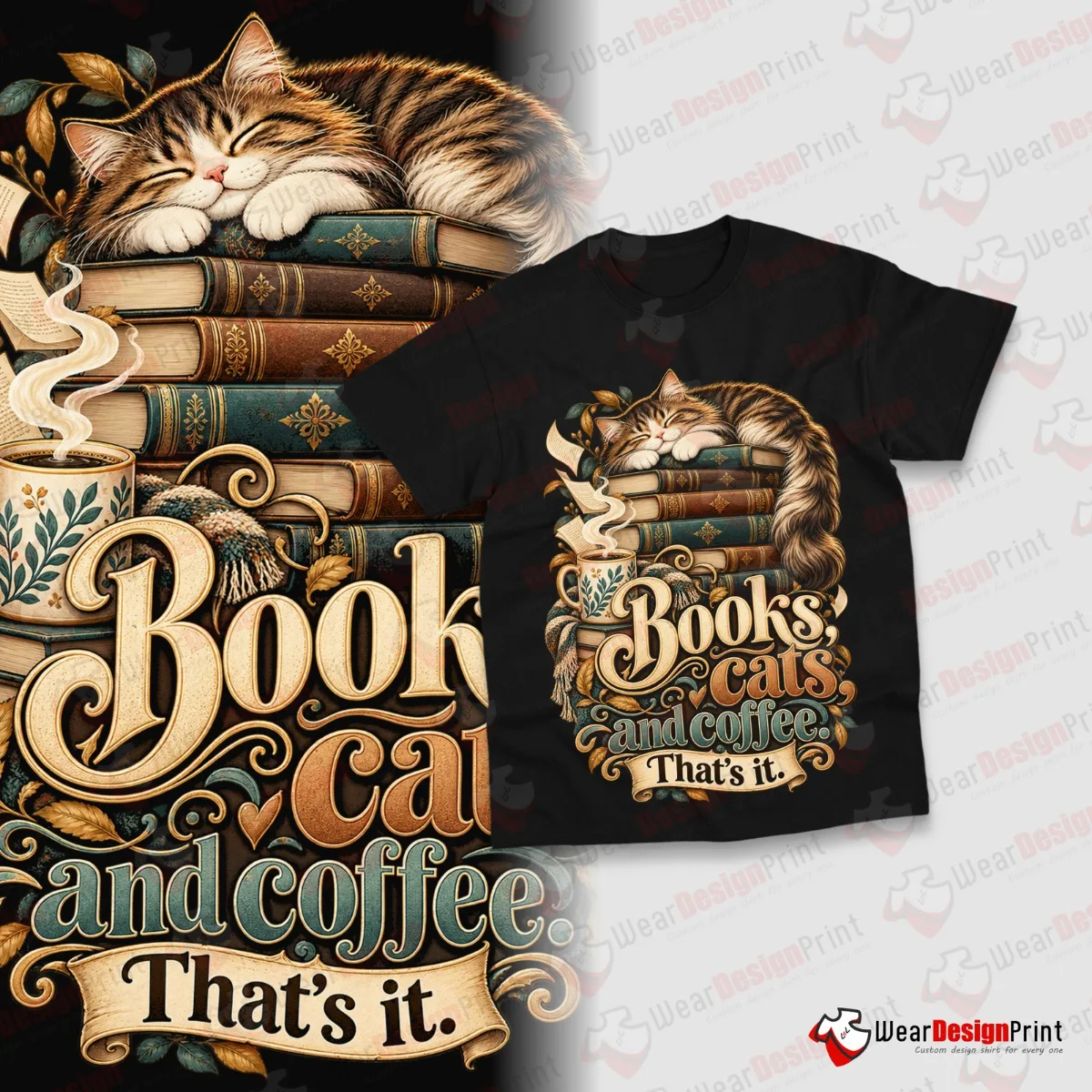 Funny Cat Shirt Designs 20PCS PNG Bundle — view 10