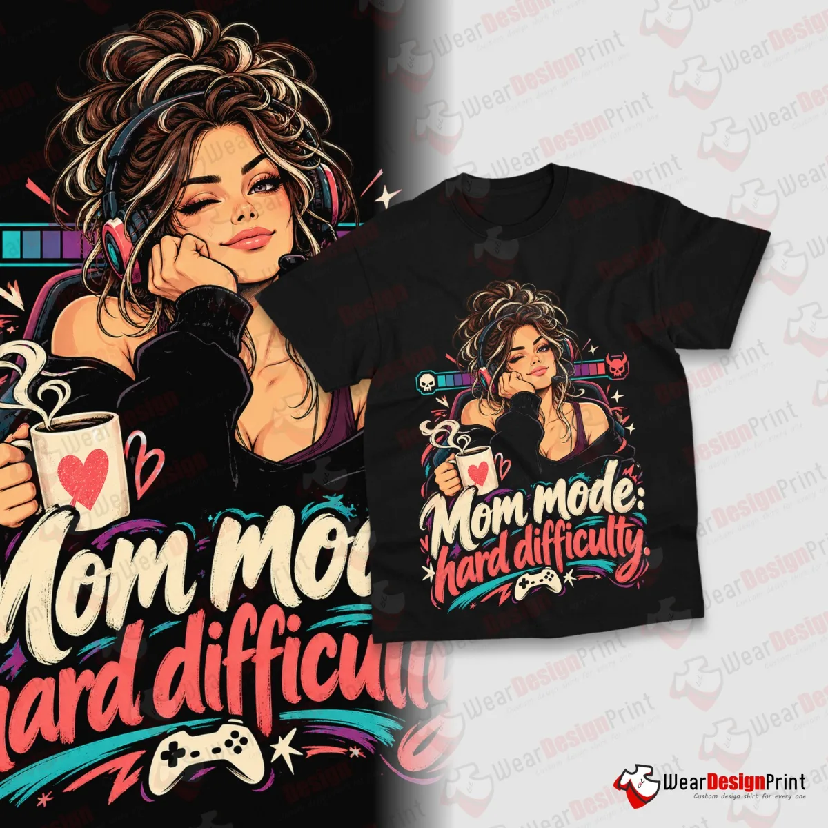 Funny Gamer Shirt Designs 20PCS PNG Bundle — view 10