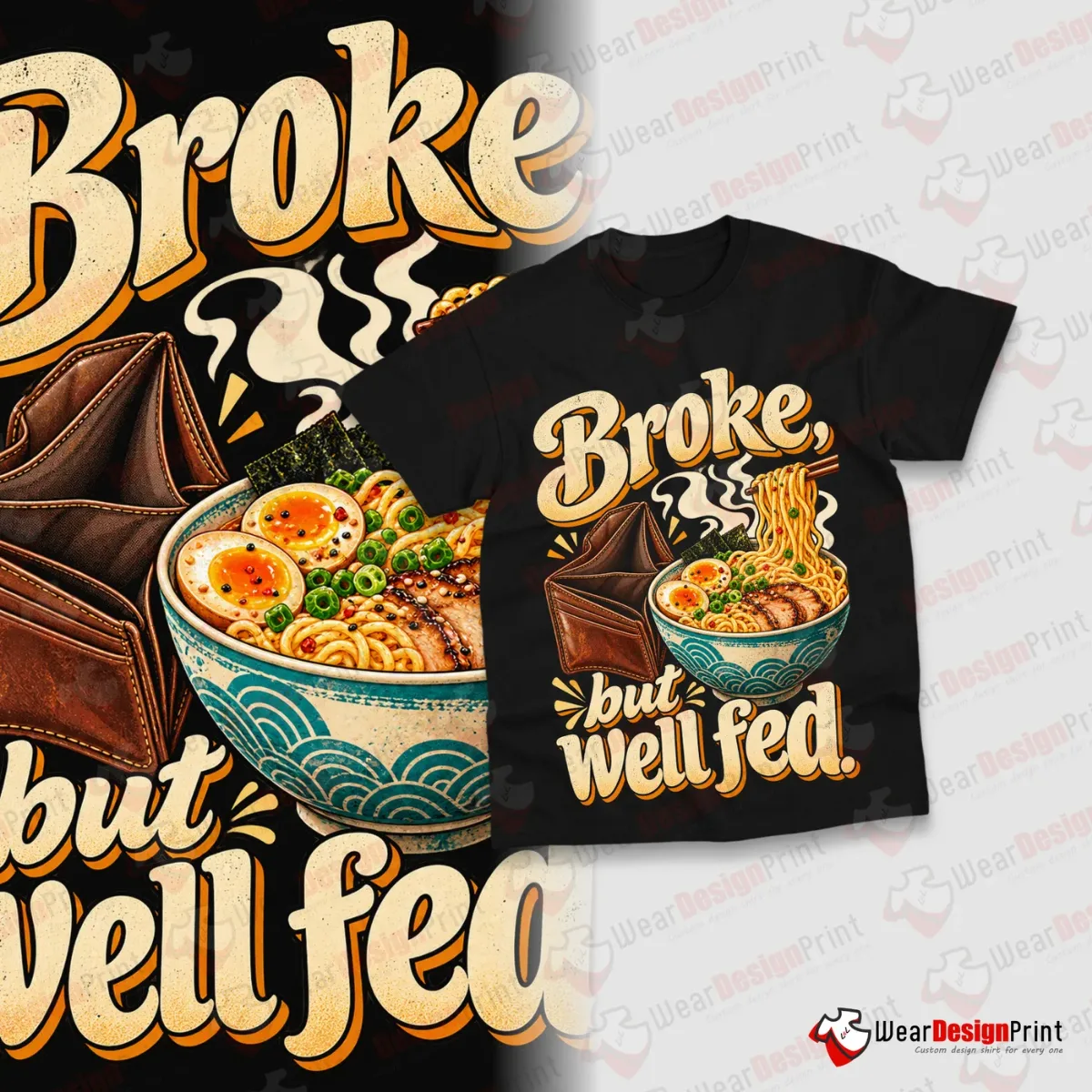 Noodle Lovers Shirt Designs 15PCS PNG Bundle — view 10