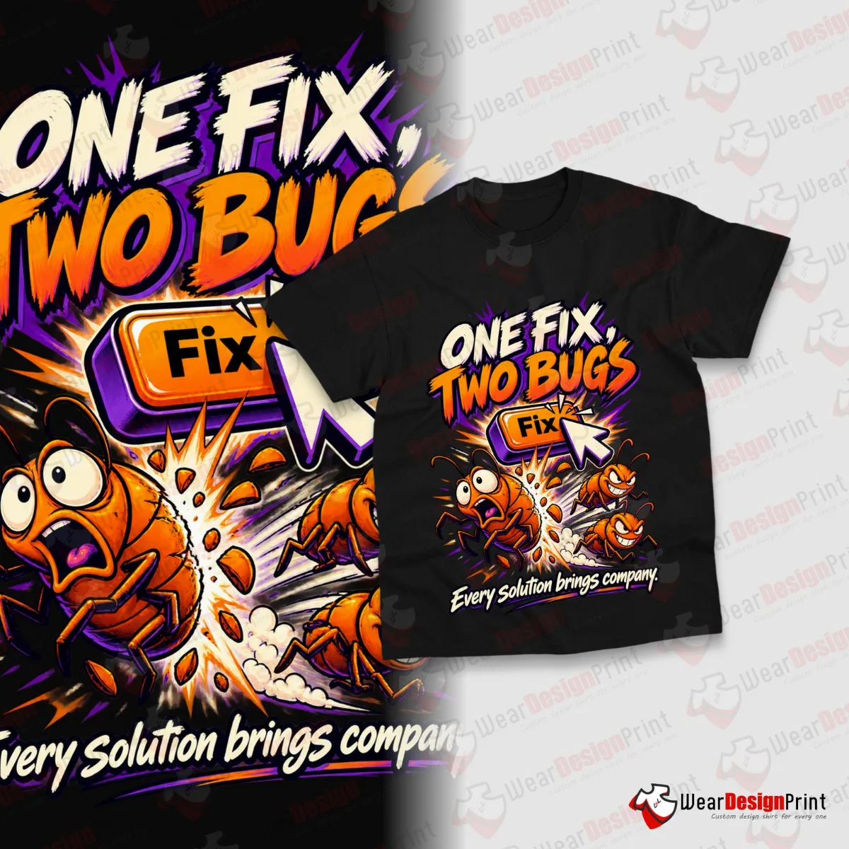 Developer Bugs Shirt Designs 10PCS PNG Bundle — view 9