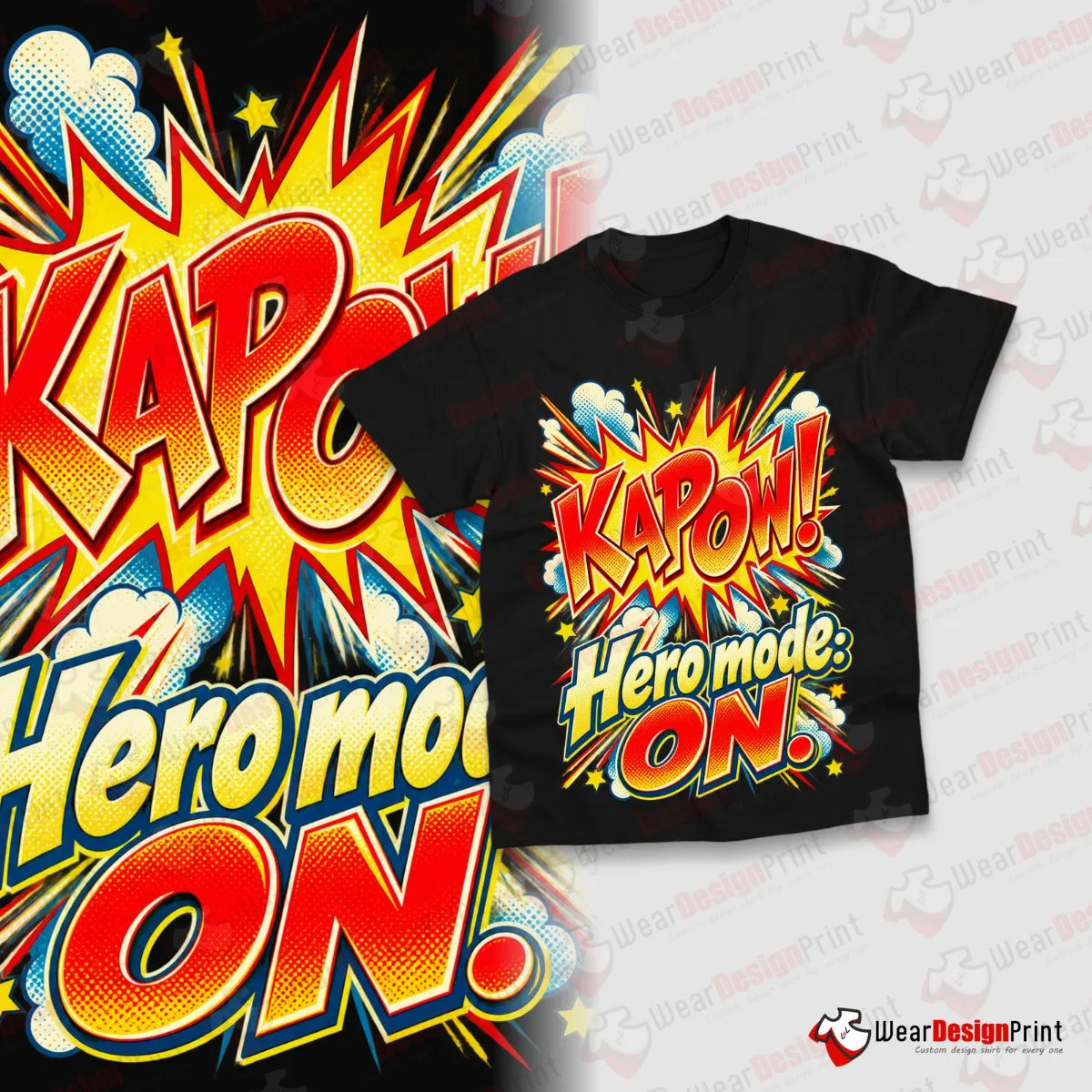 Funny Superhero Shirt Designs 20PCS PNG Bundle — view 1