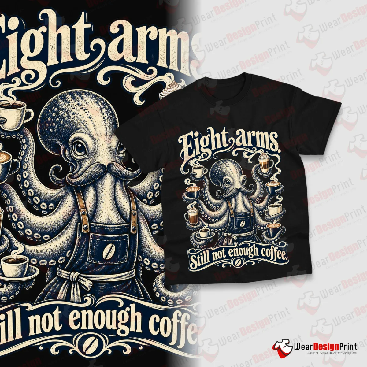 Holiday, Coffee & Tech Shirt Designs 20PCS PNG Bundle — view 3