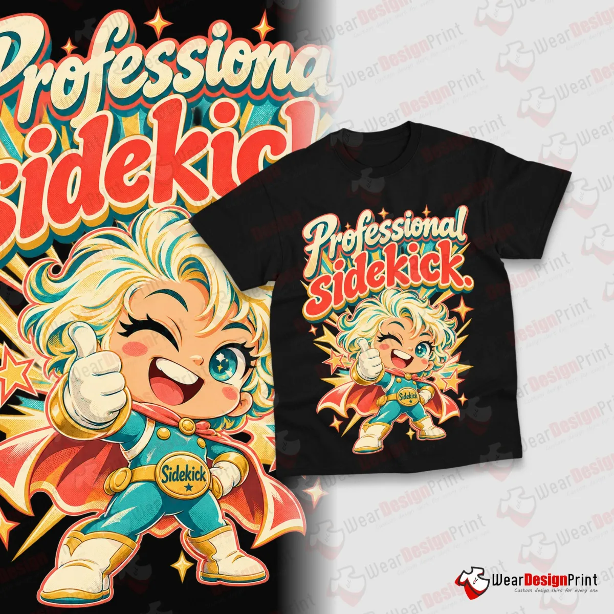 Funny Superhero Shirt Designs 20PCS PNG Bundle — view 11